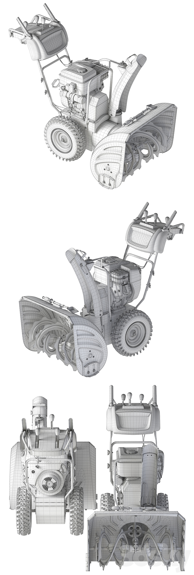 Husqvarna snow plow 3DSMax File - thumbnail 3