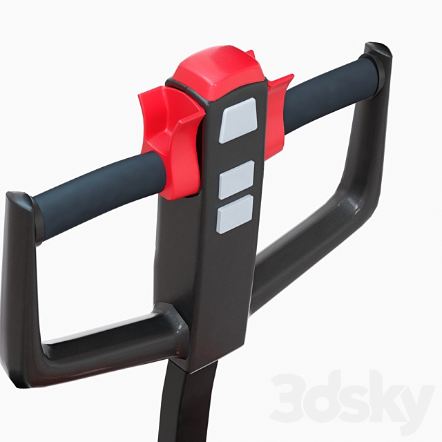 Hydraulic pallet jack 3DS Max Model - thumbnail 4