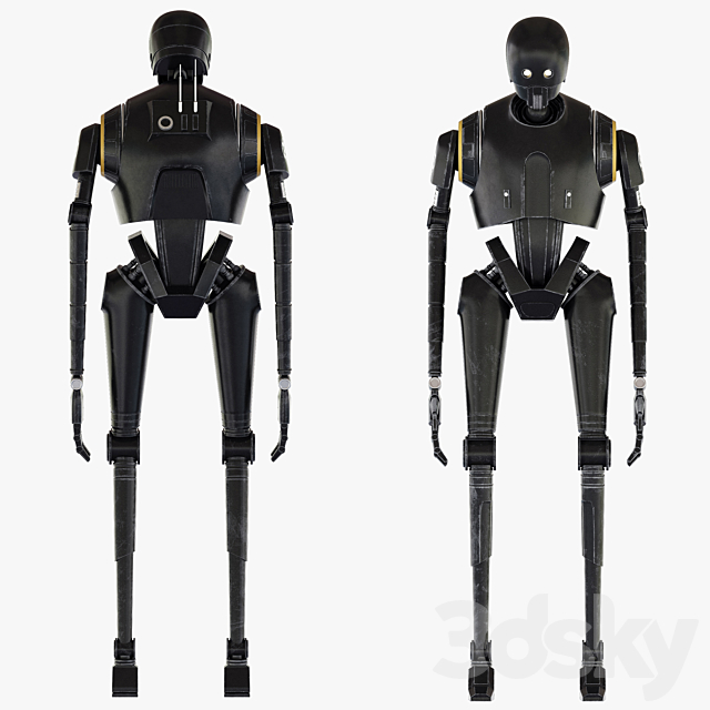 K-2SO 3DS Max Model - thumbnail 2