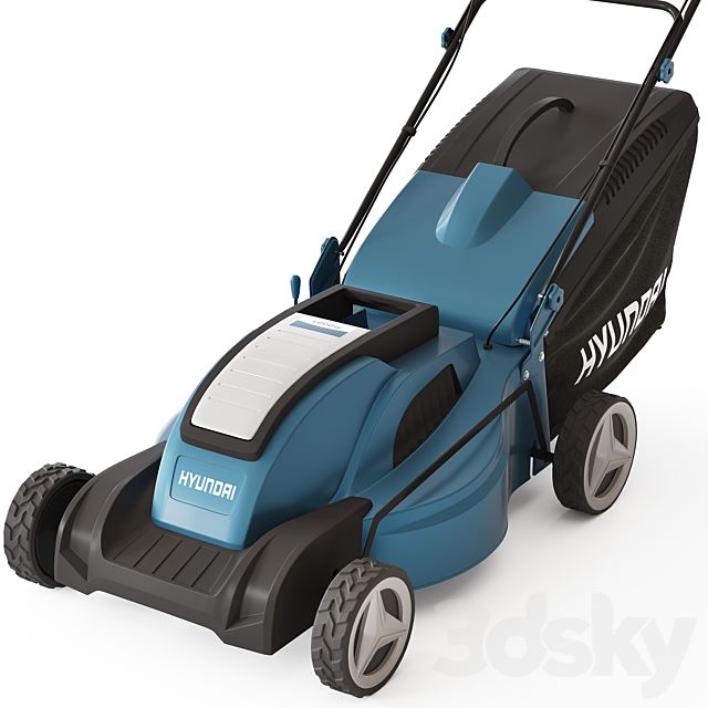 lawn mower 3ds Max - thumbnail 3