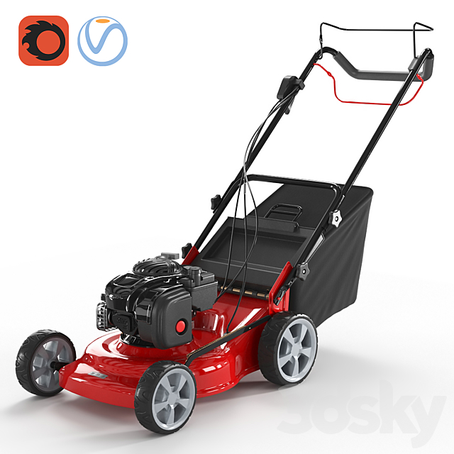 Lawn mower DDE WYZ18 3ds Max - thumbnail 1