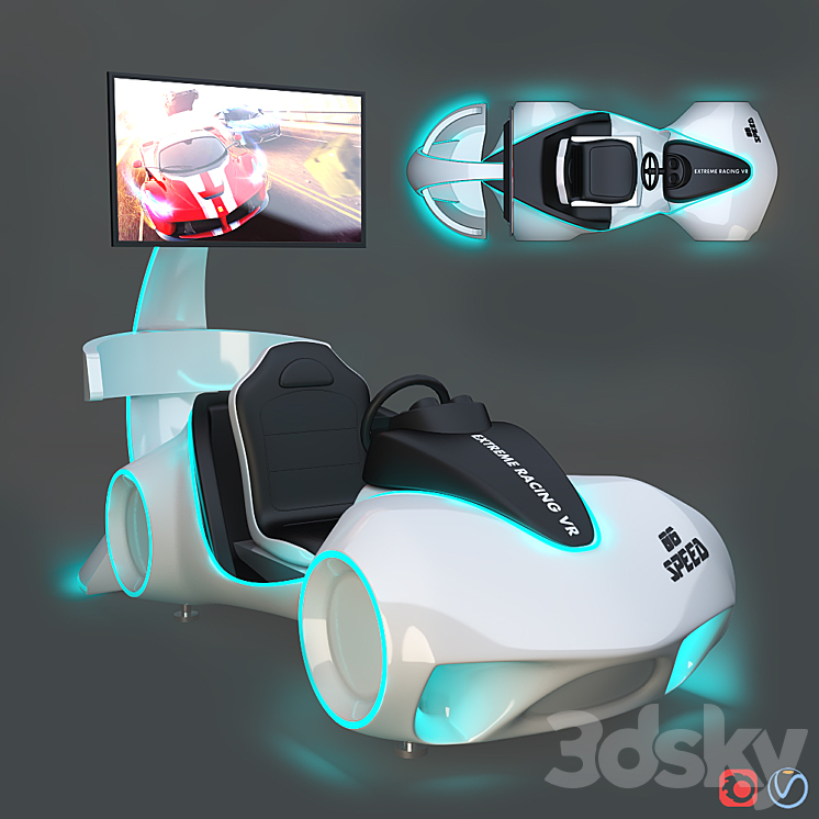 Leke VR Flash Racing 3DS Max - thumbnail 1