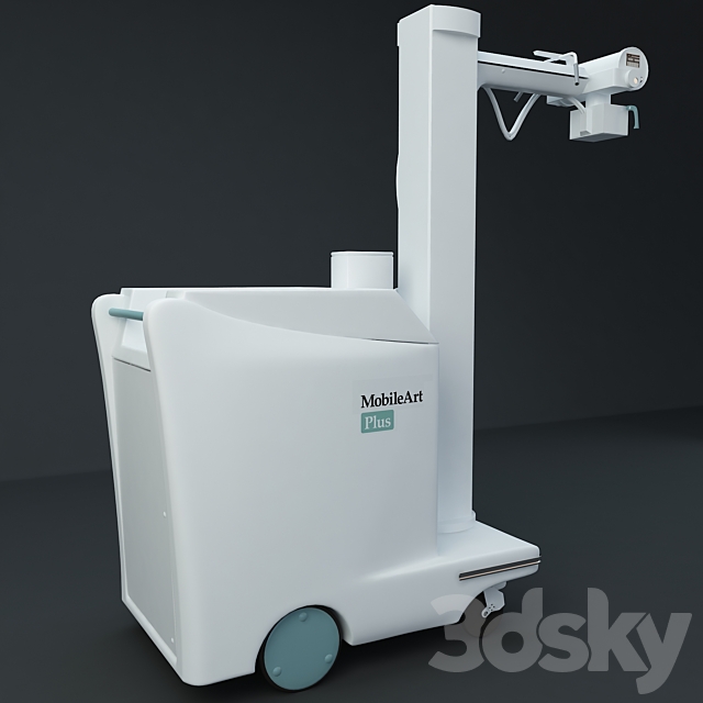 Mobile X-ray device MOBILEART MUX-100H 3DS Max Model - thumbnail 2