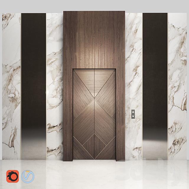 Modern elevator 3DSMax File - thumbnail 1