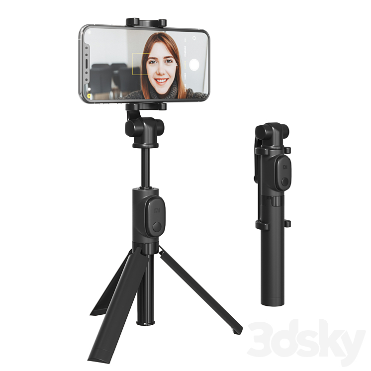 Monopod Xiaomi Tripod Black 3DS Max - thumbnail 1