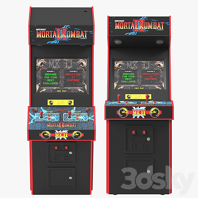 Mortal kombat arcade game 3DS Max Model - thumbnail 2