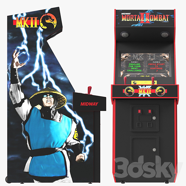 Mortal kombat arcade game 3DS Max Model - thumbnail 4