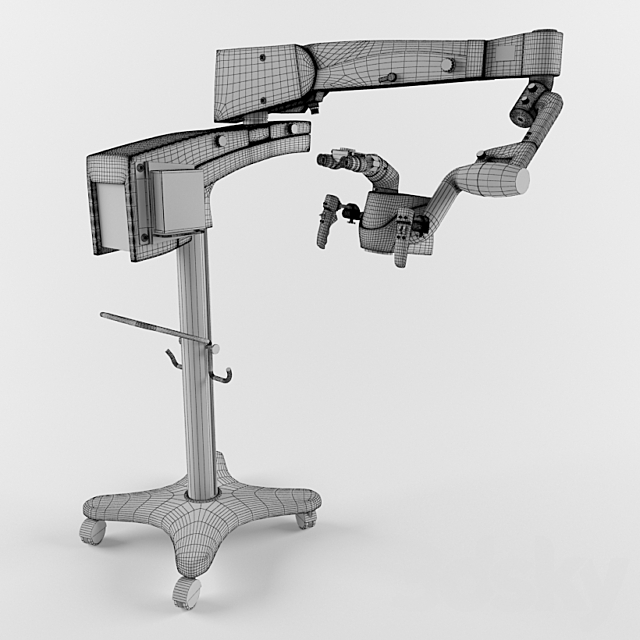 Motorized dental microscope 3DS Max Model - thumbnail 3