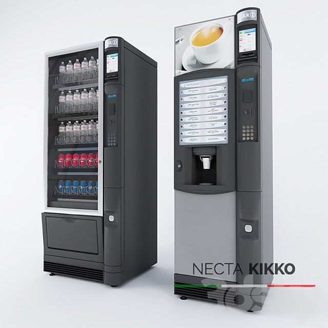 Necta Kikko Vending and Snack Machine 3DSMax File - thumbnail 1