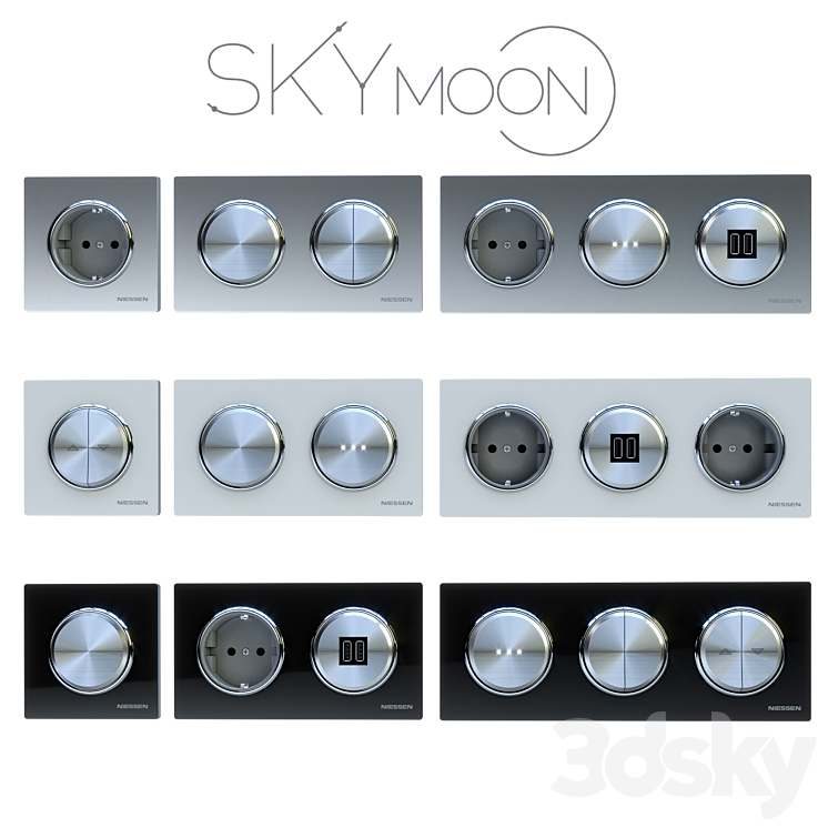 Niessen SkyMOON Set 3DS Max - thumbnail 1