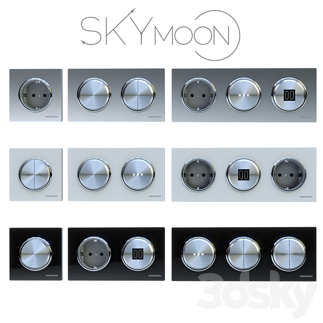 Niessen SkyMOON Set 3DSMax File - thumbnail 1