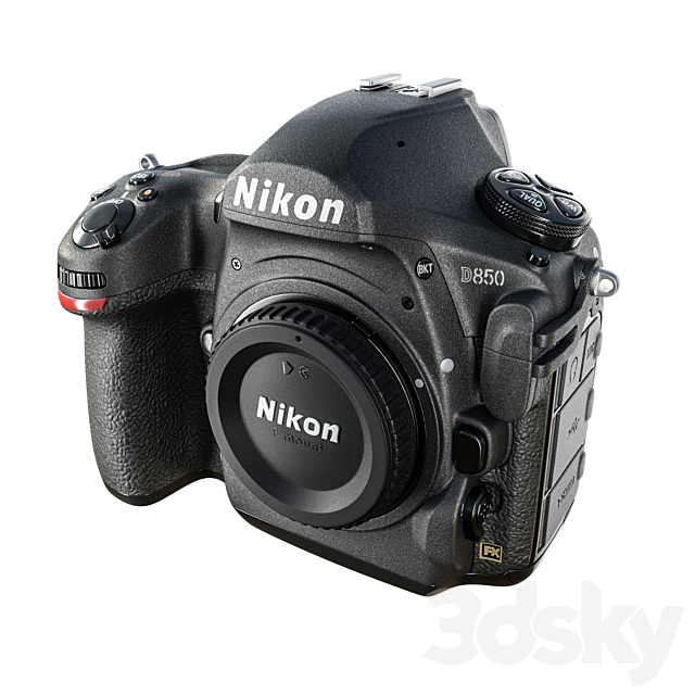 Nikon D850 Camera 3DSMax File - thumbnail 2