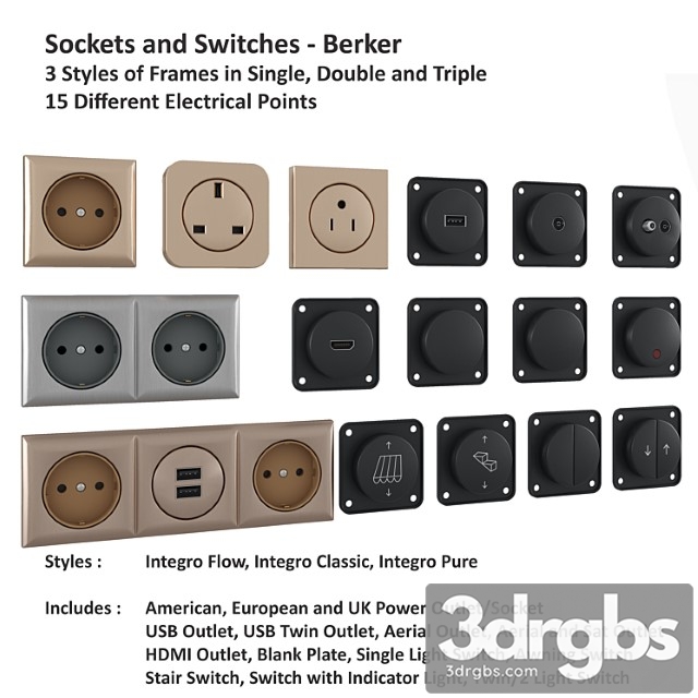 Outlets And Switches 3dsmax Download - thumbnail 1