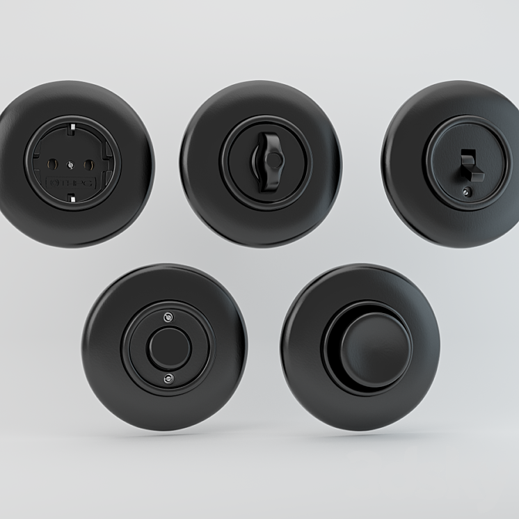 Outlets and switches THPG 3DS Max - thumbnail 1