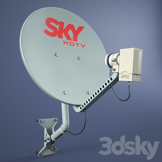 Parabolic antenna sky 3DSMax File - thumbnail 1