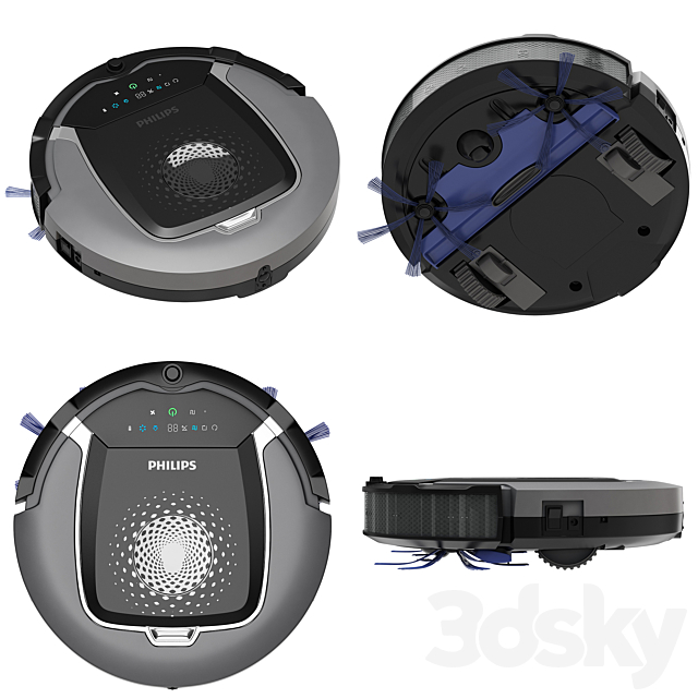 Philips Robot Vacuum Cleaner Active 3ds Max - thumbnail 2