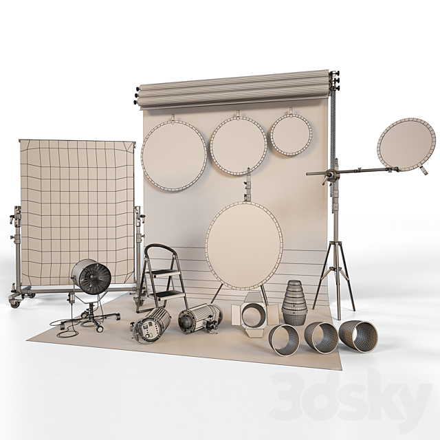 Photo Studio Equipment 3DSMax File - thumbnail 3