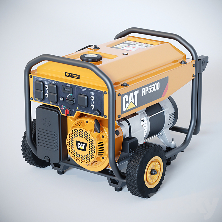 Portable generator CAT RP 5500 3DS Max - thumbnail 2