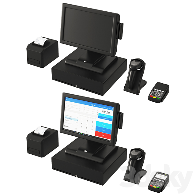 Pos terminal 3DSMax File - thumbnail 1