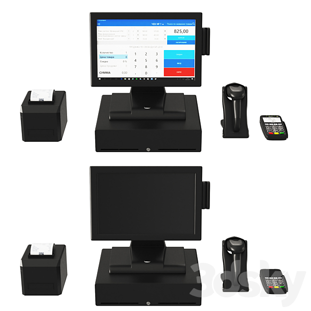 Pos terminal 3DSMax File - thumbnail 5