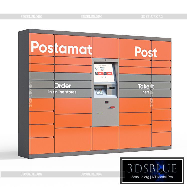 Postamat – postamat 3DS Max - thumbnail 3