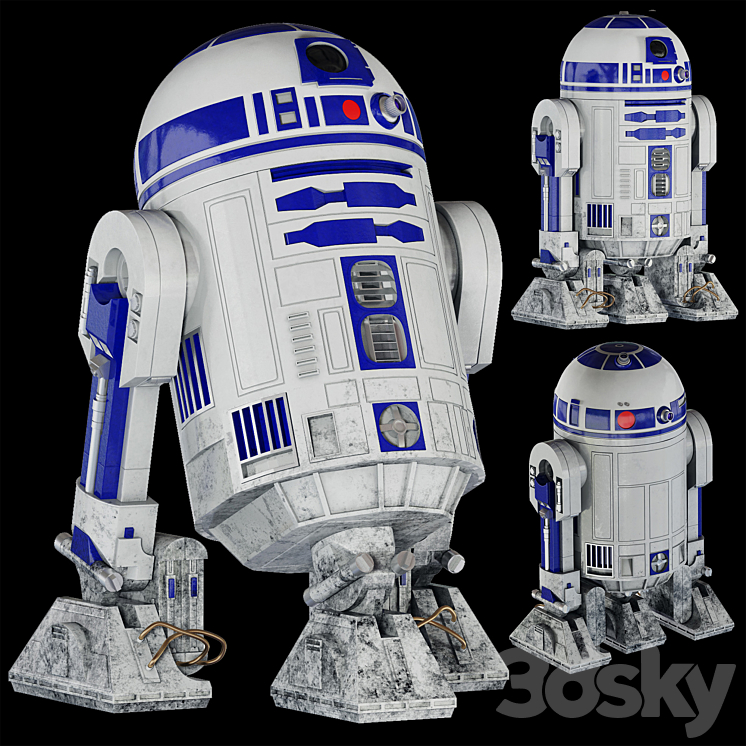 R2-D2 (Star Wars) 3DS Max - thumbnail 1