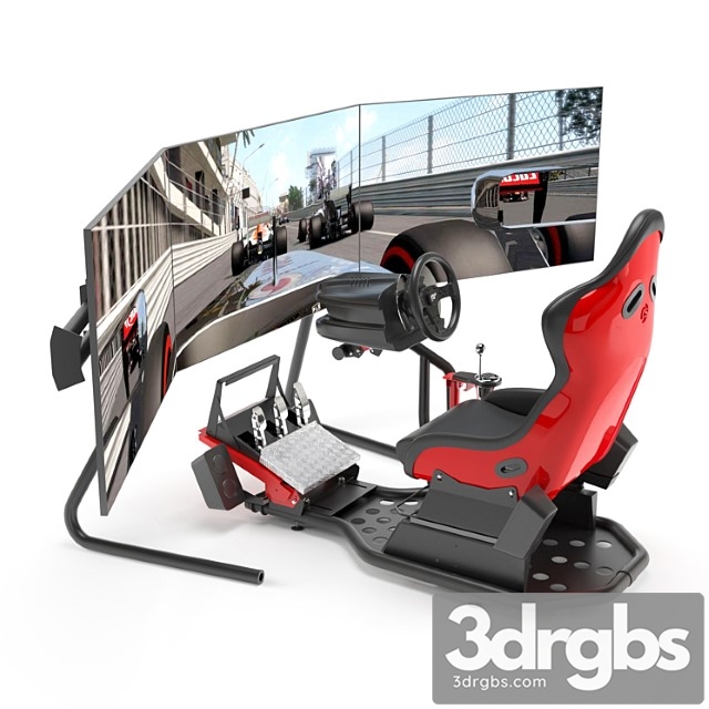 Racing Game Simulator 3dsmax Download - thumbnail 1