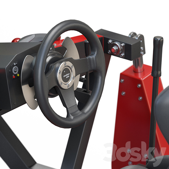 Racing Game Simulator motion sim 3DS Max Model - thumbnail 4