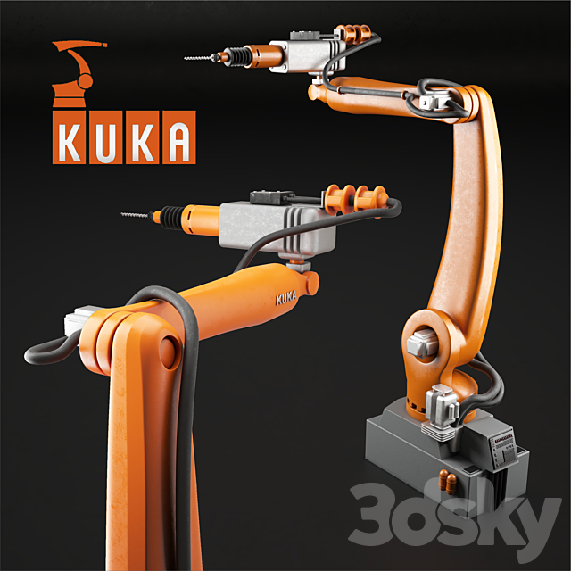 Robot kuka 3ds Max - thumbnail 1