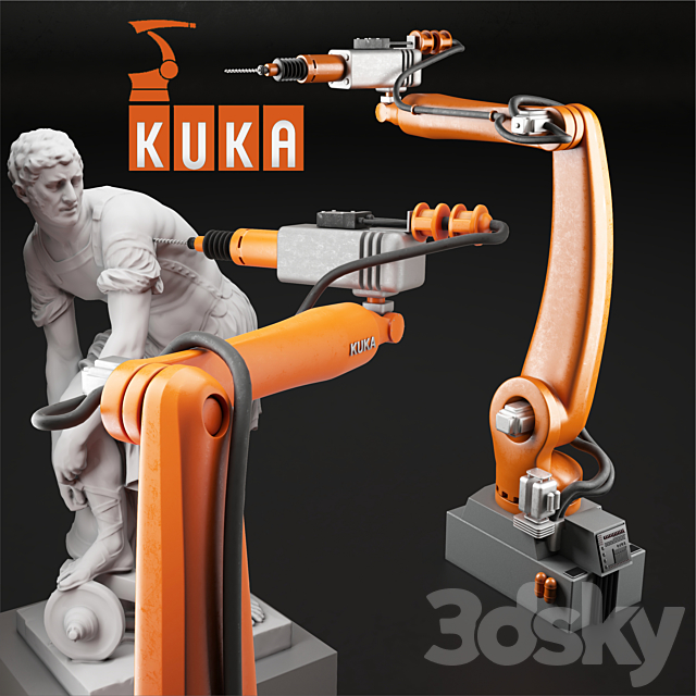 Robot kuka 3ds Max - thumbnail 2