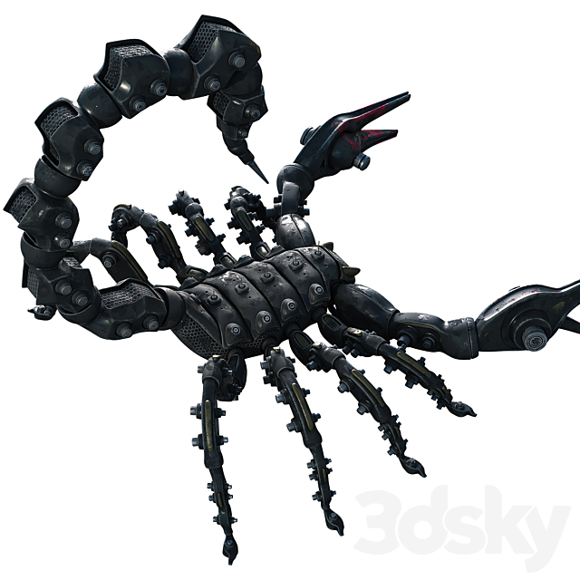 Scorpion Robot 3DS Max Model - thumbnail 3