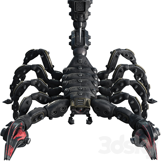 Scorpion Robot 3DS Max Model - thumbnail 4