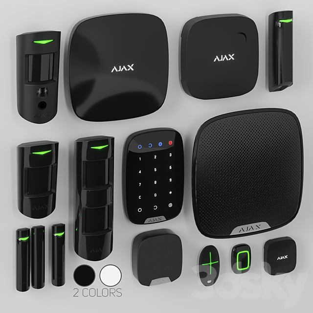 Security alarm system Ajax 3DSMax File - thumbnail 1