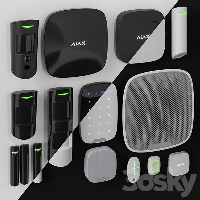 Security alarm system Ajax 3DSMax File - thumbnail 2