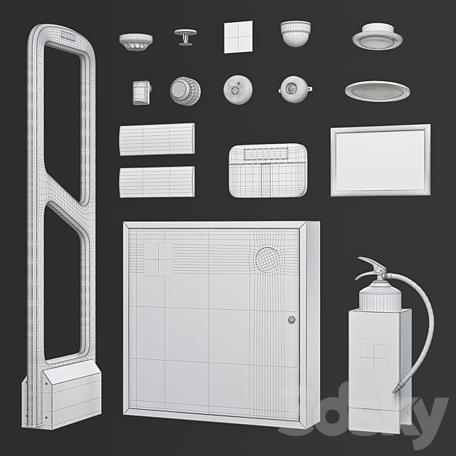 Security equipment store 3DSMax File - thumbnail 3