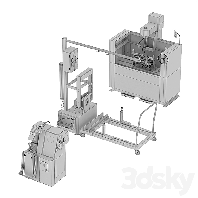 Set of machines 3DSMax File - thumbnail 2