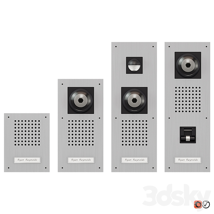 Set of on-door speakerphones Siedle Standart Versions 3DS Max - thumbnail 1