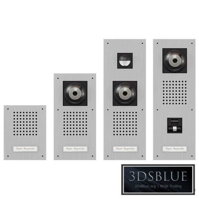 Set of on-door speakerphones Siedle Standart Versions 3DS Max - thumbnail 3