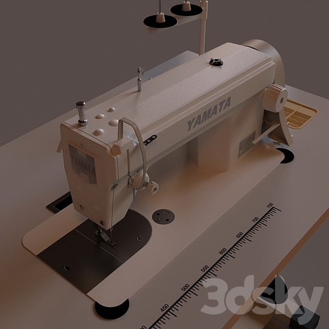 sewing machine Yamata 3ds Max - thumbnail 1