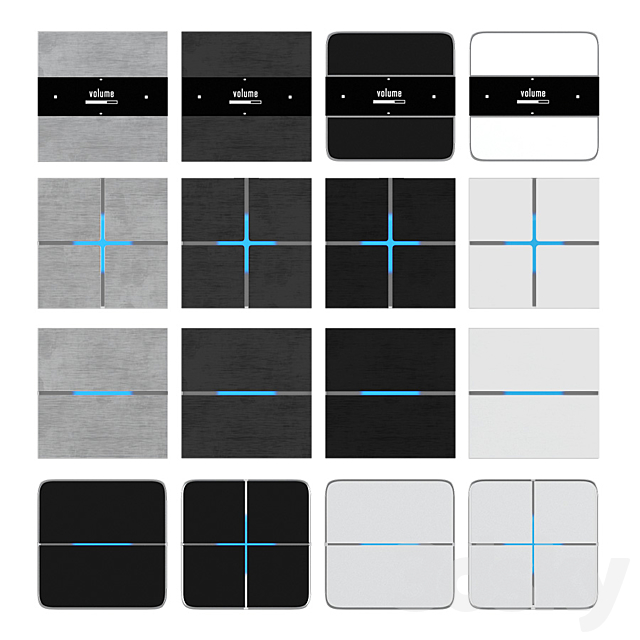 Sockets and switches Basalte 3DSMax File - thumbnail 2