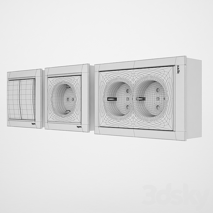 Sockets Legrand 3DS Max - thumbnail 2