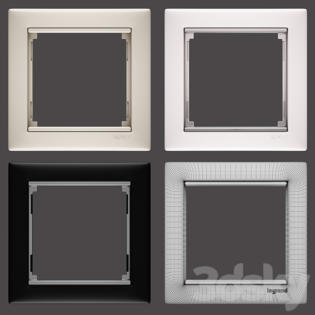 Sockets Legrand Valena 3DS Max Model - thumbnail 2