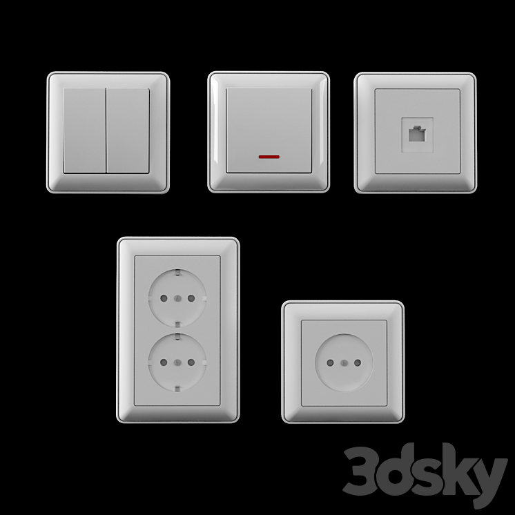 sockets switches 3DS Max - thumbnail 1