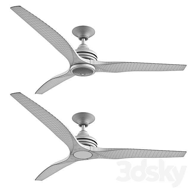 Spitfire ceiling fan by Fanimation 3ds Max - thumbnail 3