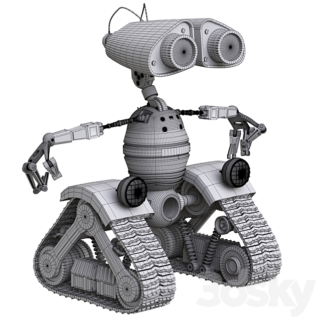 student wall e 3DS Max Model - thumbnail 5