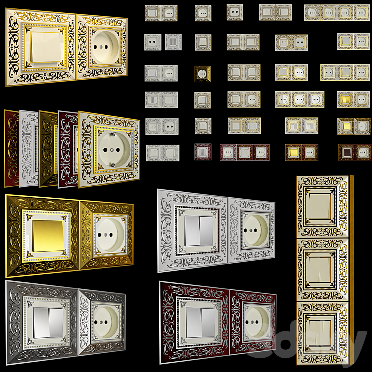 Switches and Sockets 3DS Max - thumbnail 2