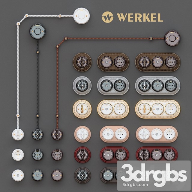 Switches and sockets werkel retro - thumbnail 1