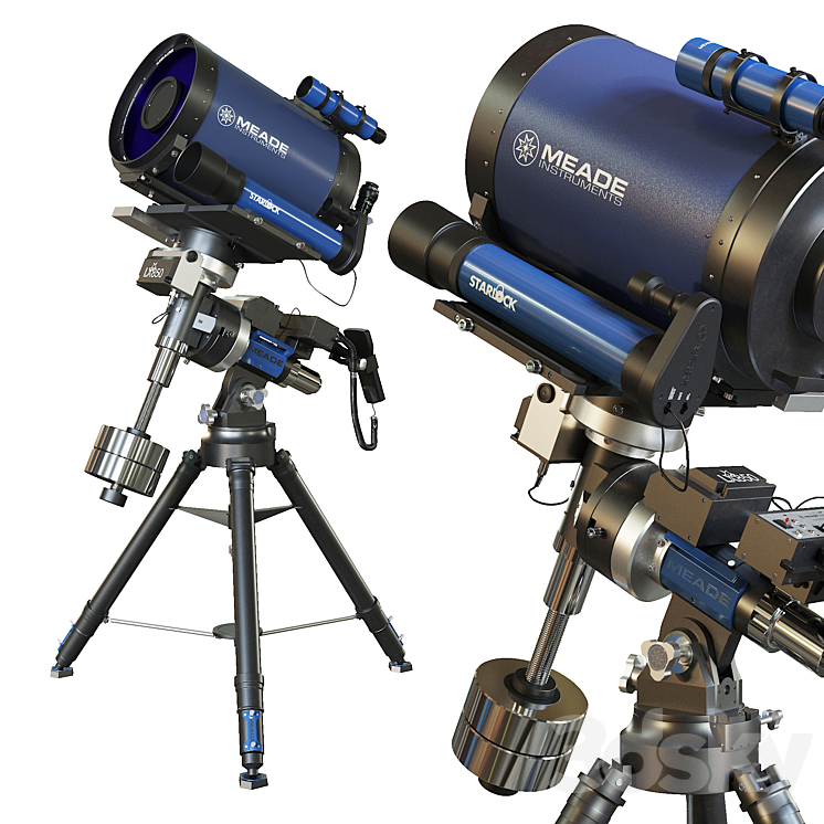 Telescope MEADE 12 F-8 ACF LX850 3DS Max - thumbnail 1