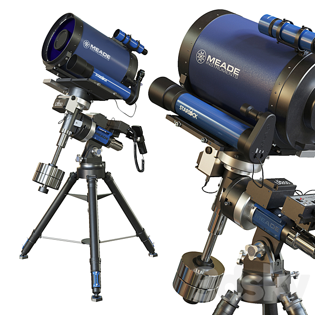 Telescope MEADE 12 F-8 ACF LX850 3DS Max Model - thumbnail 1