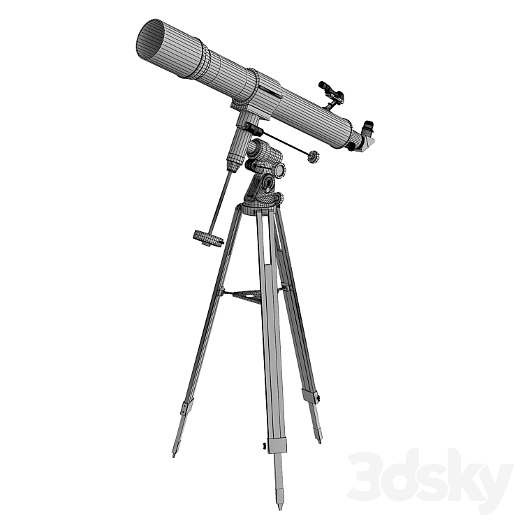 Telescope National GeographigB 3DS Max Model - thumbnail 2